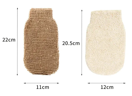 Jute Foaming Bath Gloves